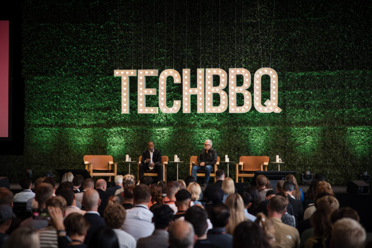 TechBBQ crowd on stage